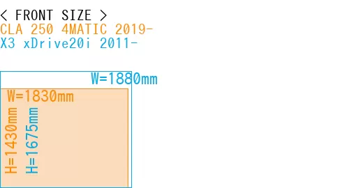 #CLA 250 4MATIC 2019- + X3 xDrive20i 2011-
